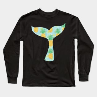 Mermaid Tail Pineapples Long Sleeve T-Shirt